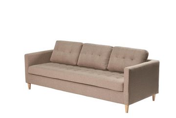 ebuy24 3-Sitzer Marino Sofa 3 Personen Stoff braun.