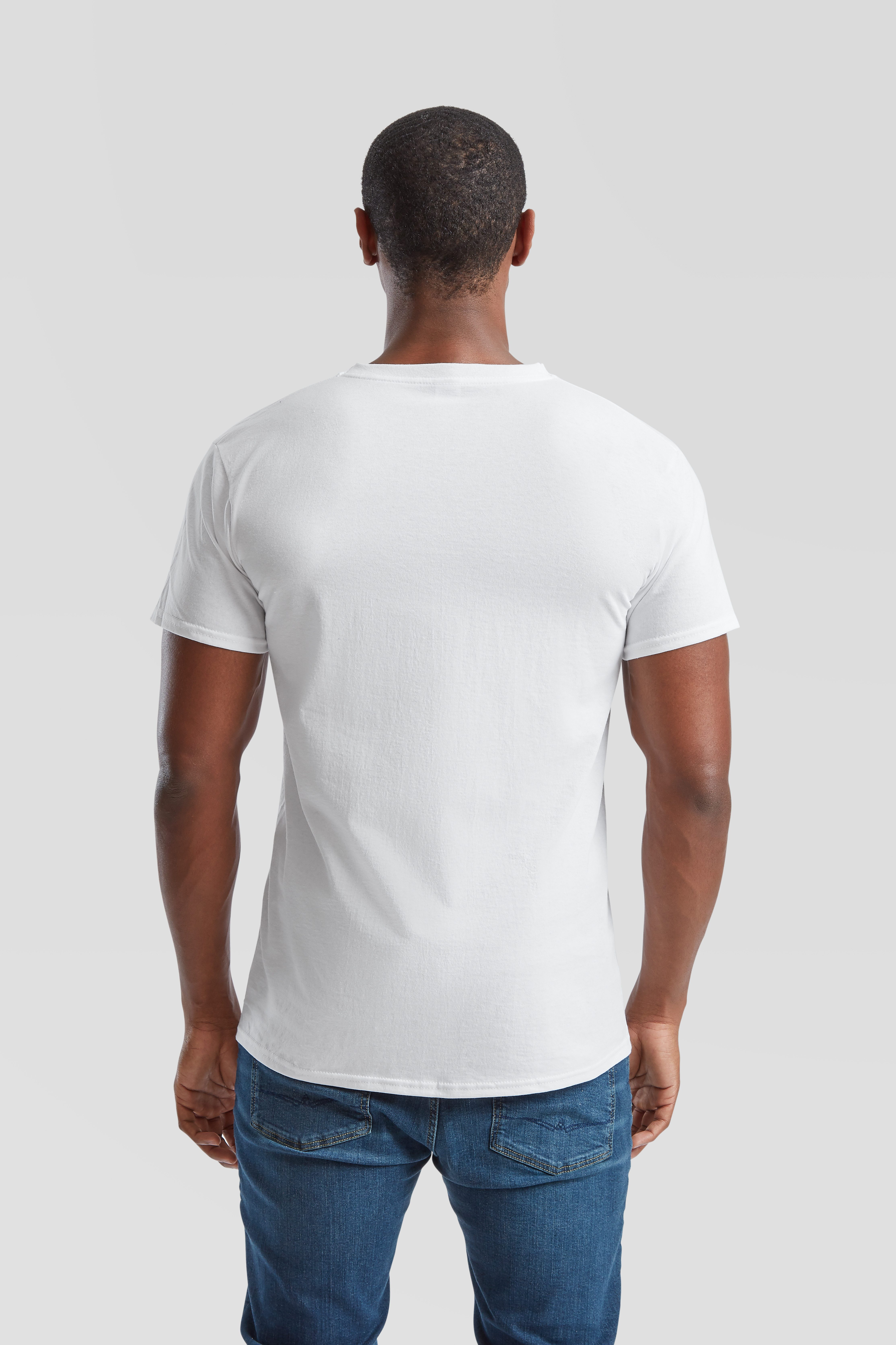 Fruit of the Loom T-Shirt (Packung, 6-tlg) aus Baumwolle, V-Ausschnitt, 6-teilig
