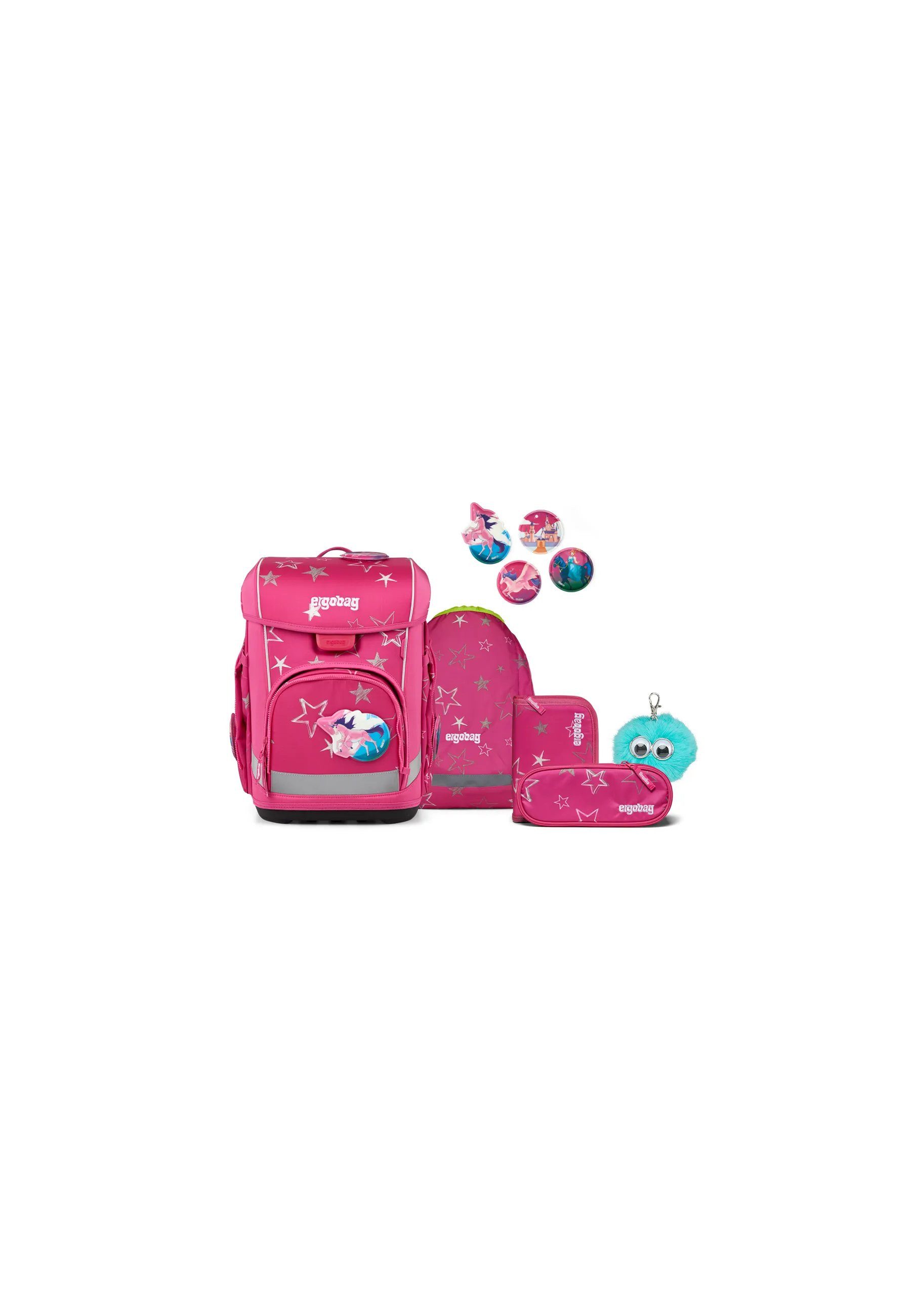 ergobag Schulranzen cubo light Bundle Set (5-tlg., 6-teiliges Set), wiegt nur 860g