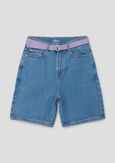s.Oliver Bermudas Bermuda Jeans / Loose Fit / Super High Rise / Semi Wide Leg Waschung