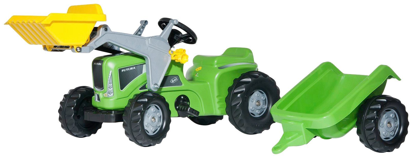 Spielzeug Go-Karts & Tretfahrzeuge Rolly Toys Tretfahrzeug Futura, Traktor mit Trailer und Lader
