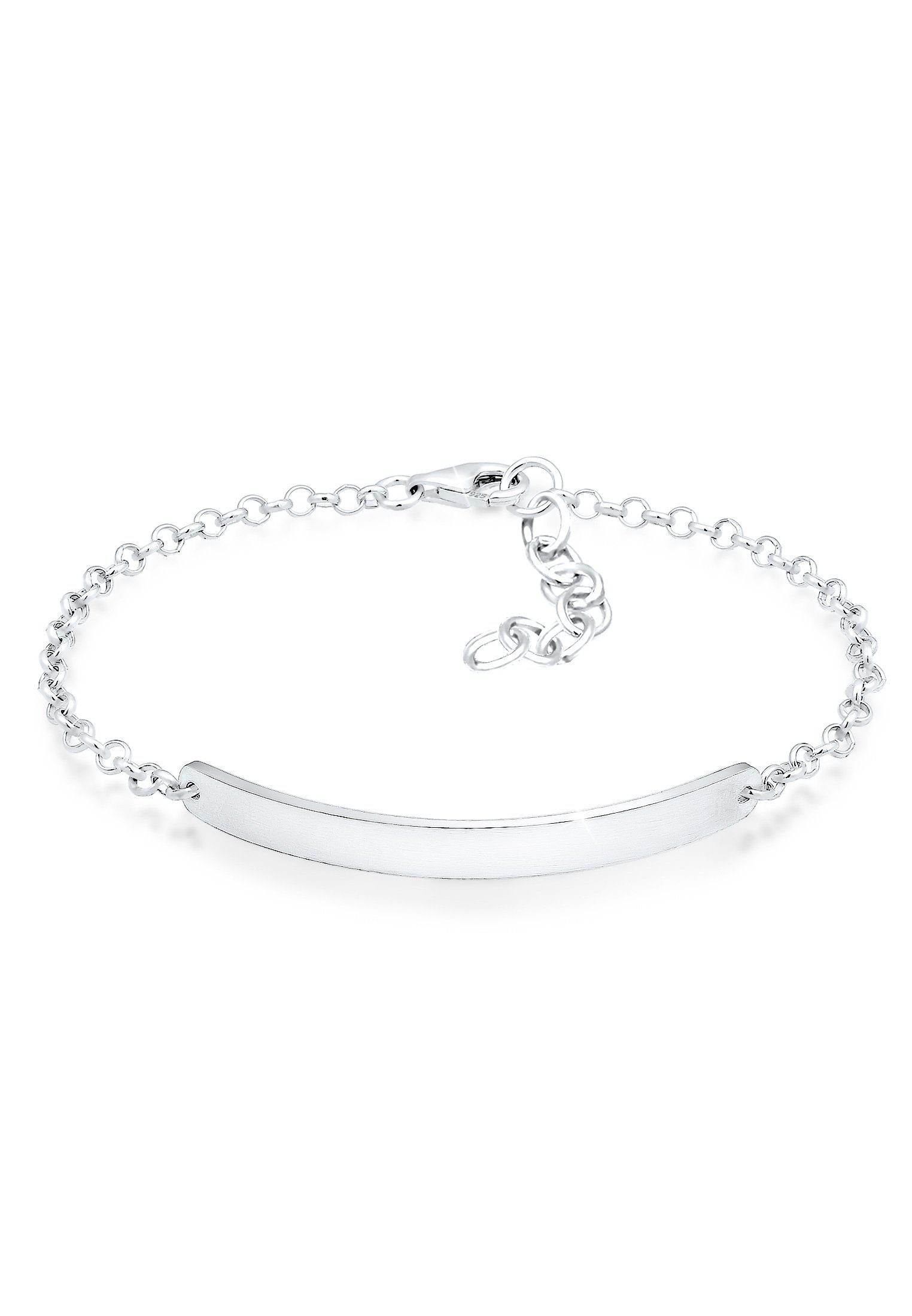 Kuzzoi Armband Basic Matt Geo Sterling Silber Platte 925 Lässig