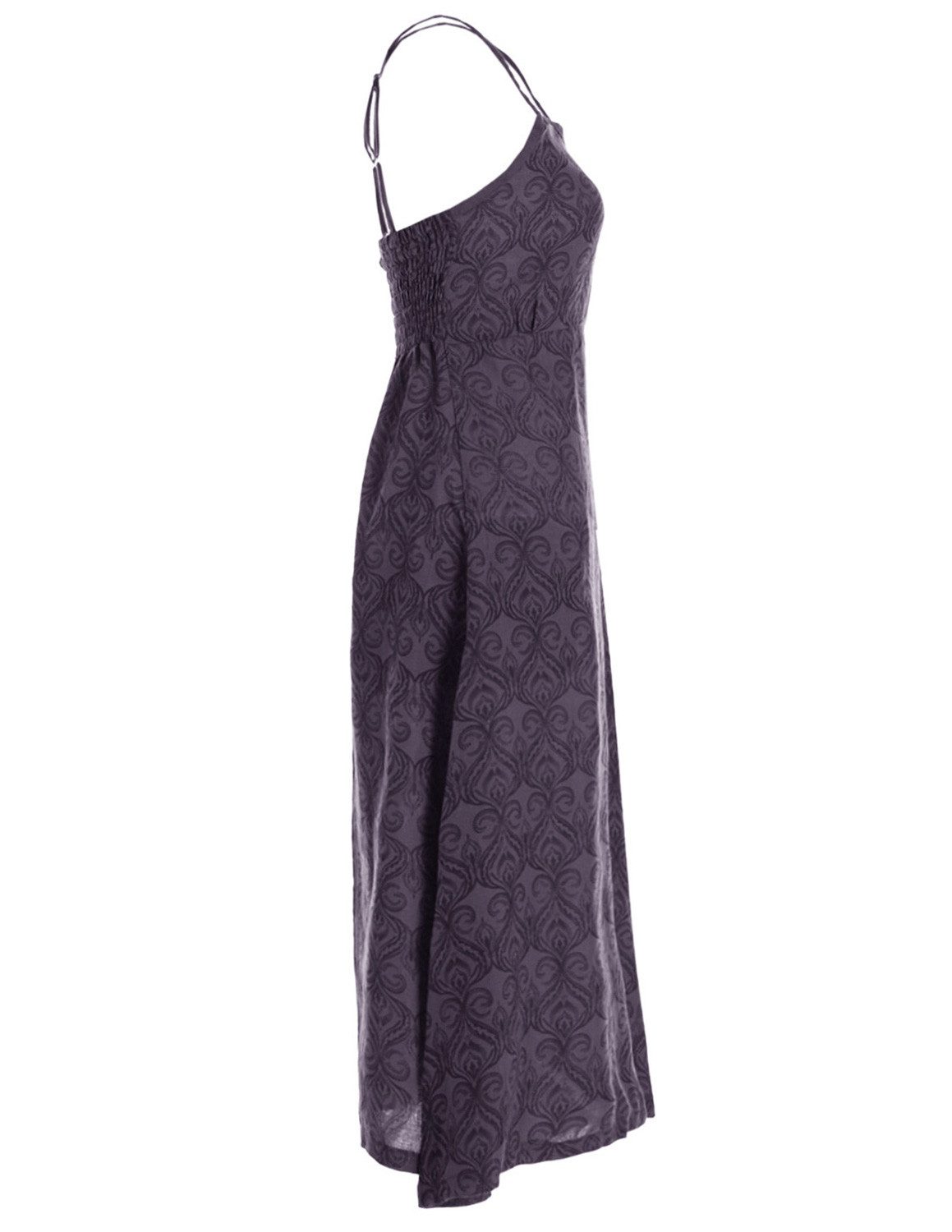 Vishes Sommerkleid Langes Kleid Baumwolle Ornament Print Spaghettiträger Alternative Mode, Boho, Hippie, Ethno, Festival – Bild 3 von 4