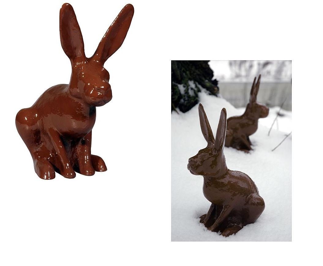 Capventure Gartenfigur Cabanaz Hasenfigur Dekohase Gartenfigur günstig online kaufen