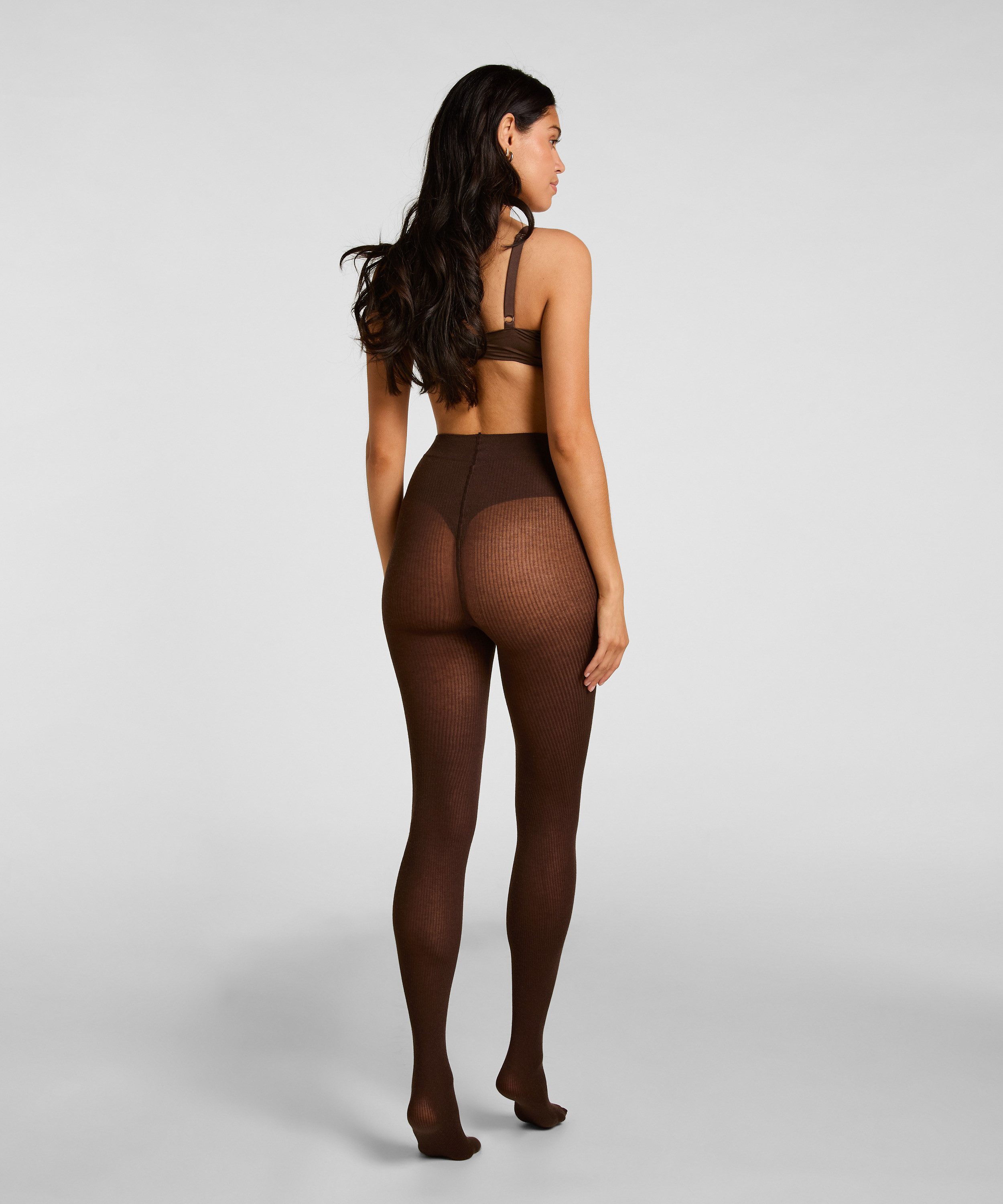 Hunkemöller Strumpfhose Gerippte Strickstrumpfhose Kaschmir-Mix – Bild 4 von 5