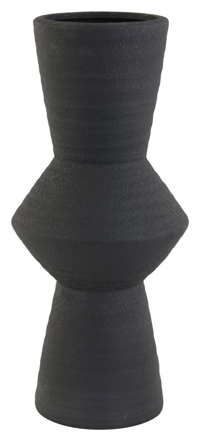 Light & Living Dekovase AYLA, Schwarz, Keramik, H 50 cm, Ø 22 cm, (1 St), ausgefallene Form