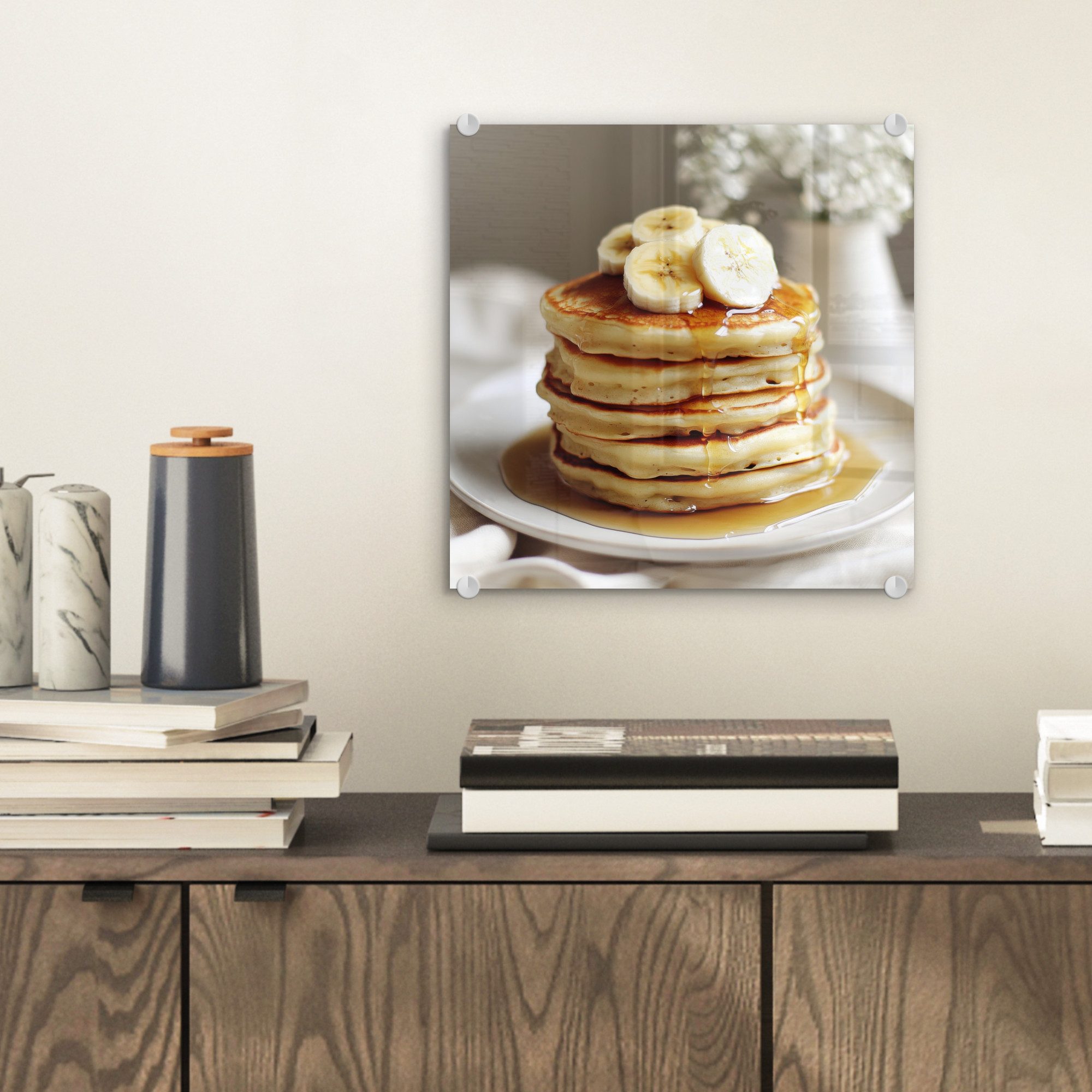 MuchoWow Acrylglasbild Pfannkuchen - Banane - günstig online kaufen