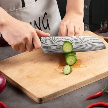 KEENZO Santokumesser 17cm Klingen Kochmesser Sushi Messer Küchenmesser