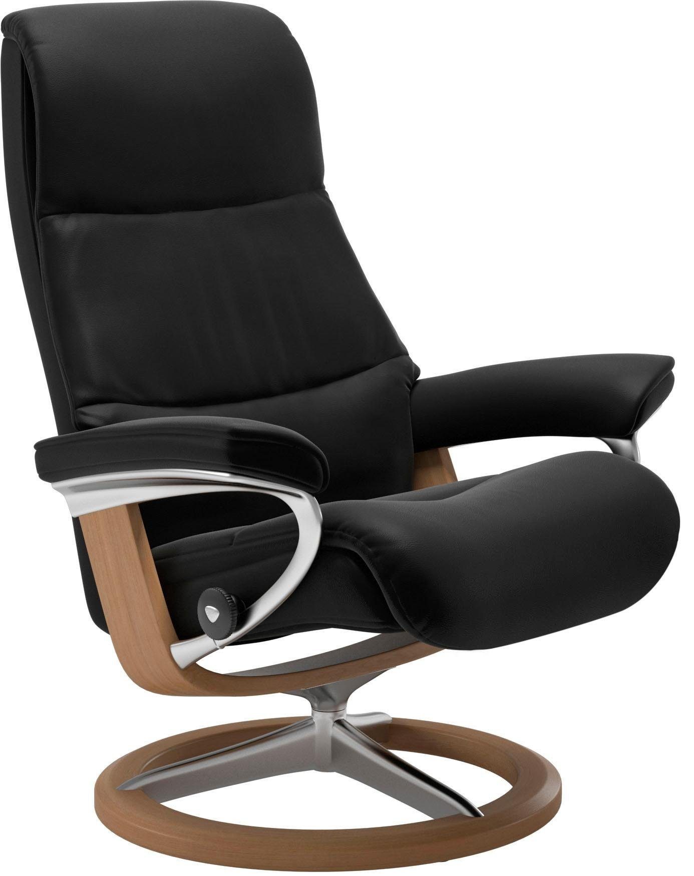 mit Relaxsessel Stressless® Eiche Signature mit (Set, M,Gestell Hocker), Größe View Base, Relaxsessel