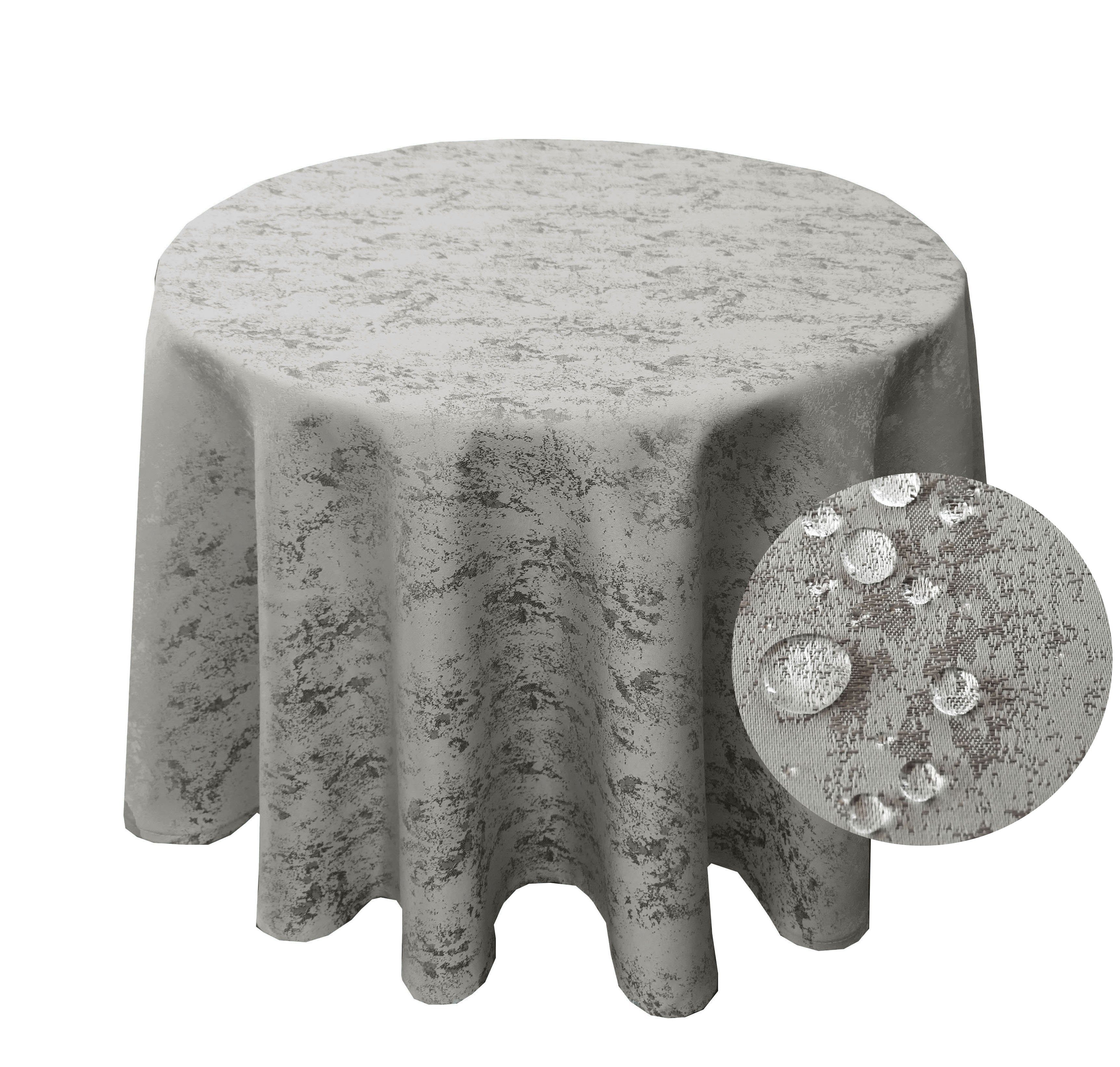 Brilliant Tischdecke Meliert RUND Tischdecke marmoriert günstig online kaufen