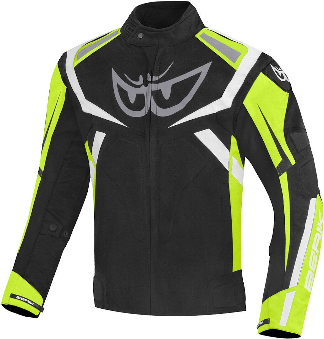 Berik Eye Motorrad Textiljacke Black/Neon/Yellow The wasserdichte Motorradjacke