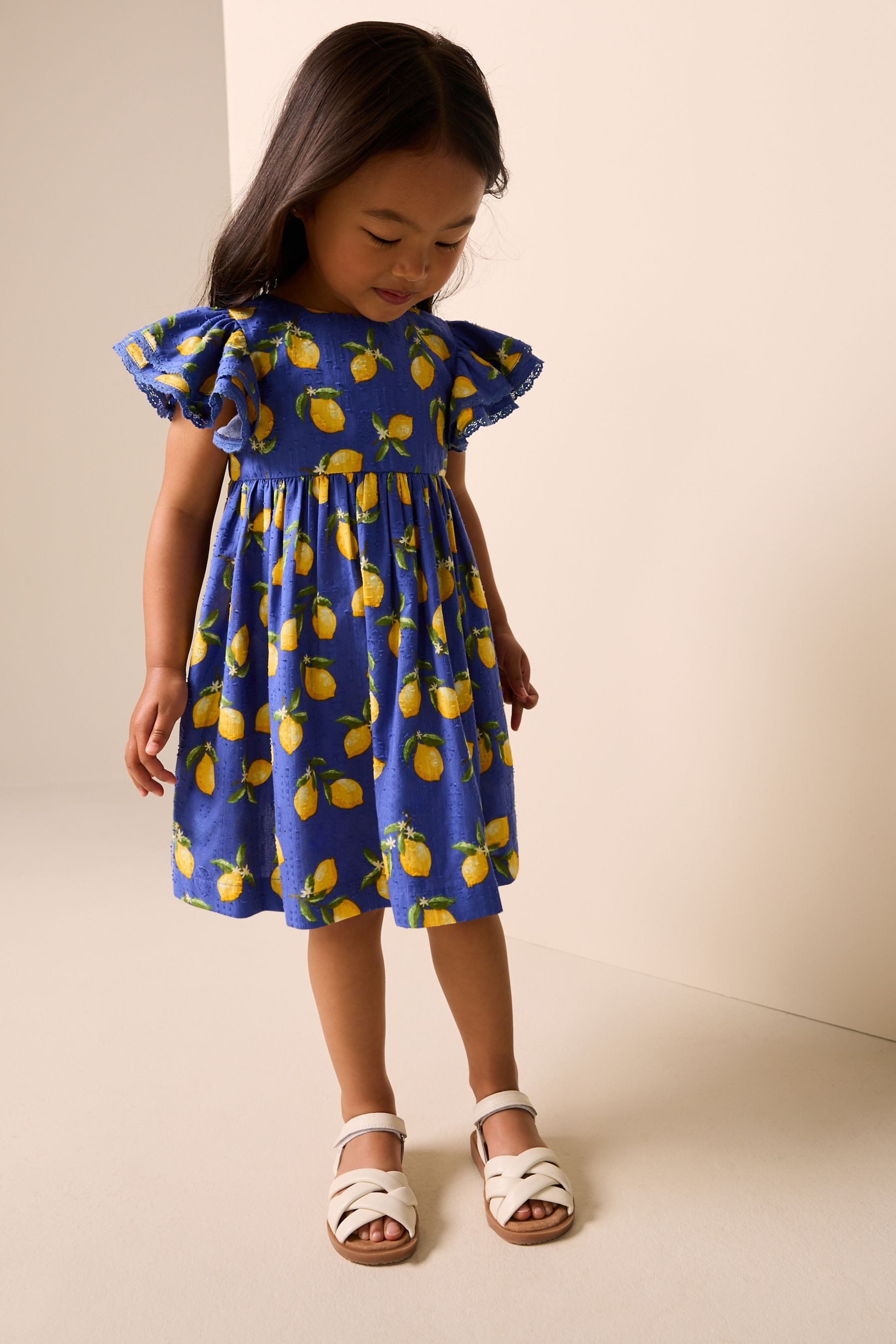 Next Blusenkleid Kleid mit Engelsärmeln (1-tlg)