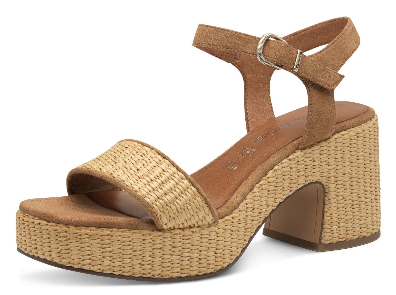 Tamaris Sandalette, Blockabsatz, Plateau, Riemchensandale mit Touch it-Auss günstig online kaufen