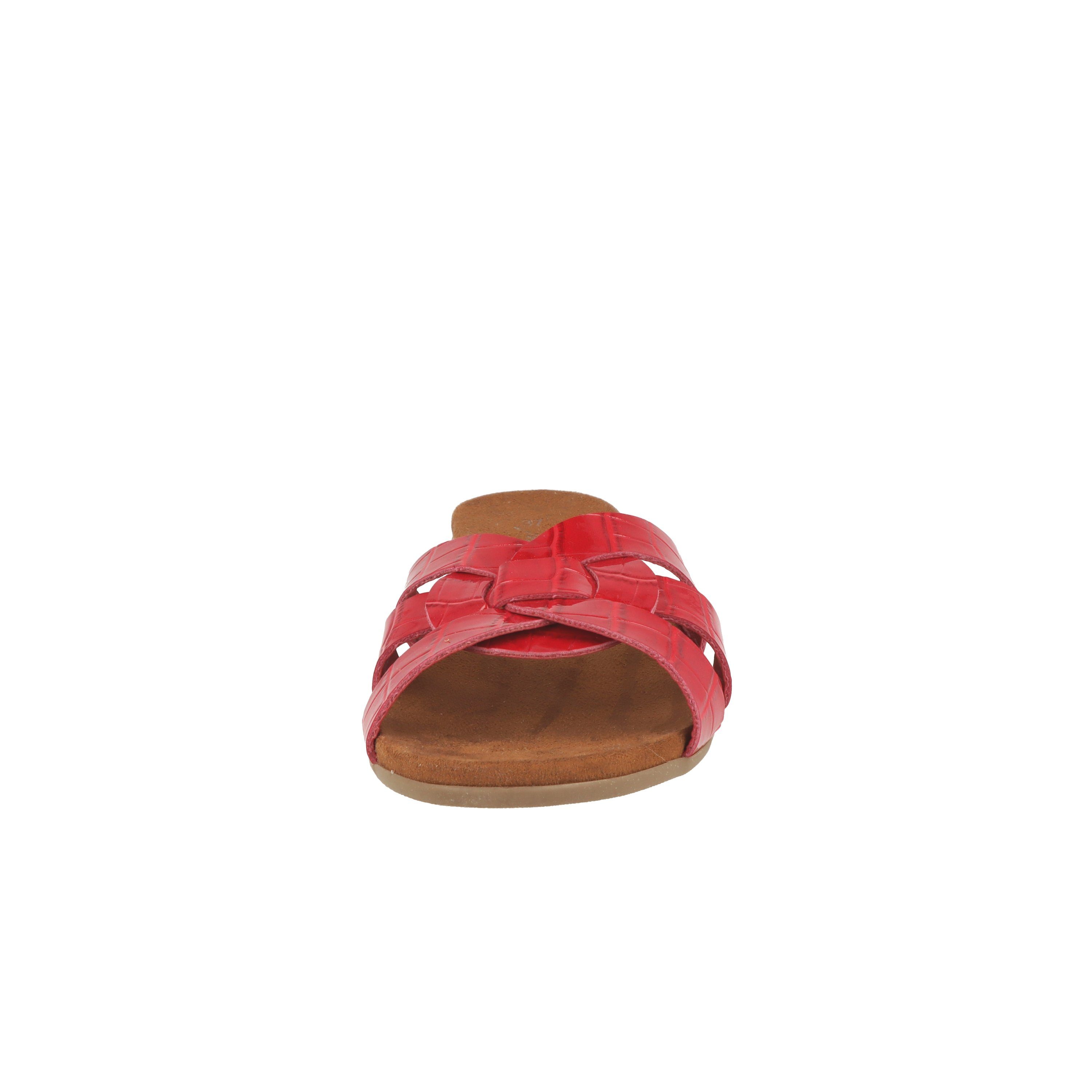 mit Sommer Jane Damen Absatz modische Klain Pantolette Slipper Red 271-464