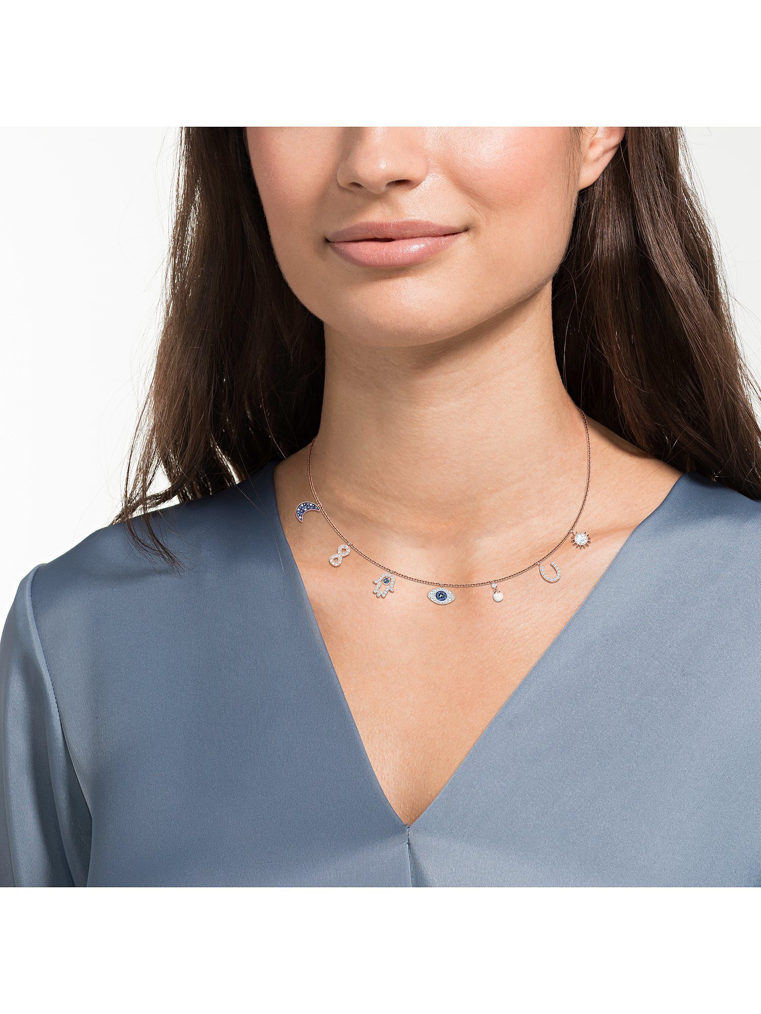 Swarovski Collier goldfarben...