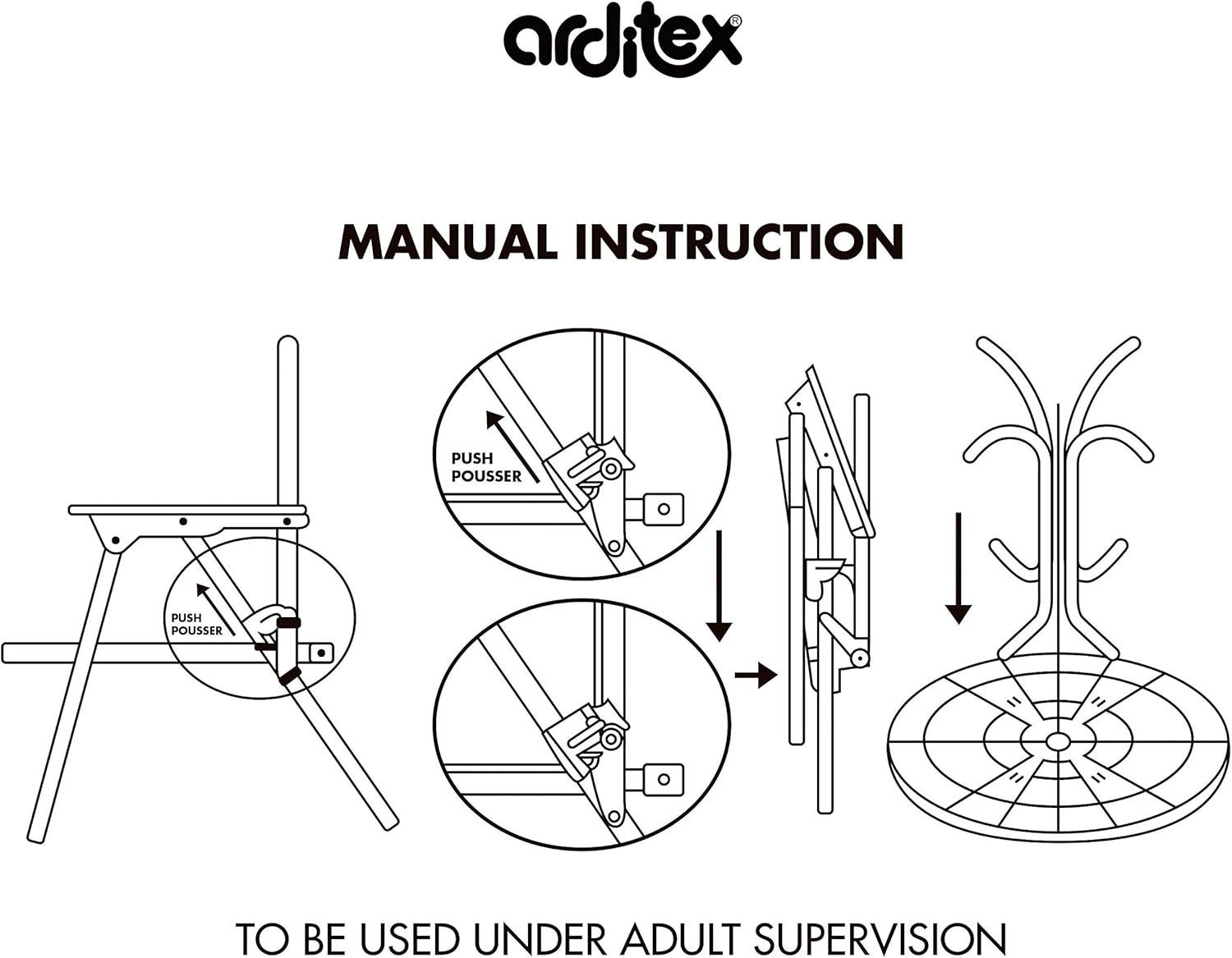 Arditex Kindertisch Kinder-Tischset mit 2 Stühlen & Sonnenschirm in verschiedenen Motiven