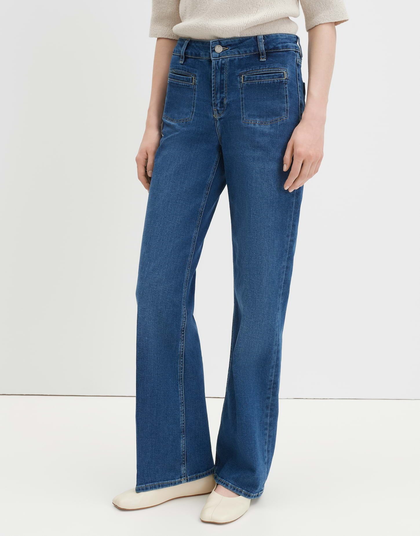 Bootcut-Jeans CARIE FRENCH aus BCI Cotton Mix Mid Rise