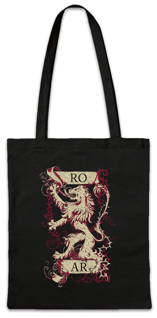 Urban Backwoods Beuteltasche Roar Lion Stofftasche Game Löwe Lion Of King Stark Wolf Thrones Symbol (1-tlg), is Coming House Haus