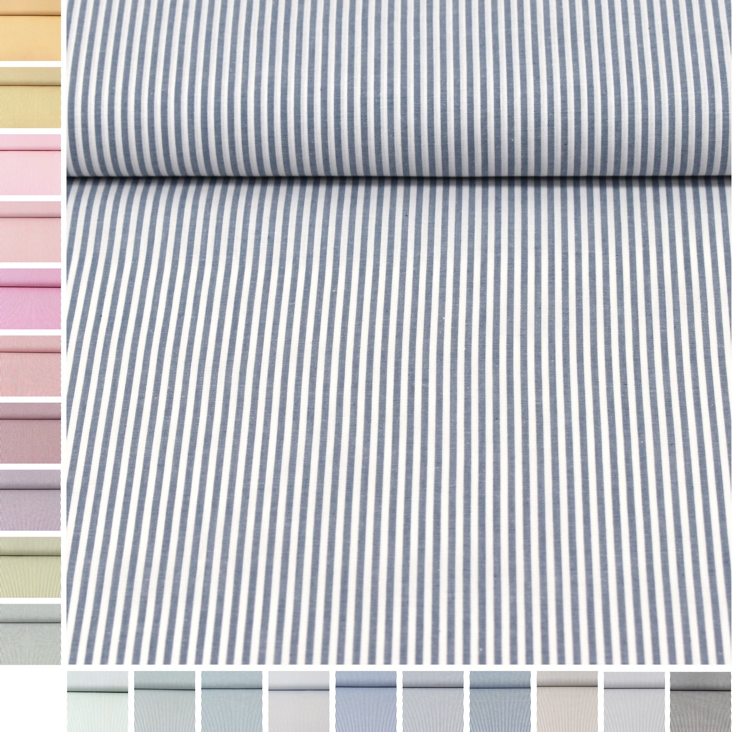 MAGAM-Stoffe Stoff "Mona", Streifen Baumwollstoff aus Niederlande ÖKO-TEX Meterware ab 50cm