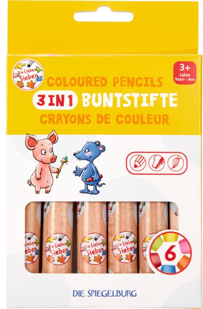COPPENRATH DIE SPIEGELBURG Buntstift 3-in-1 Buntstifte - Die Lieben Sieben