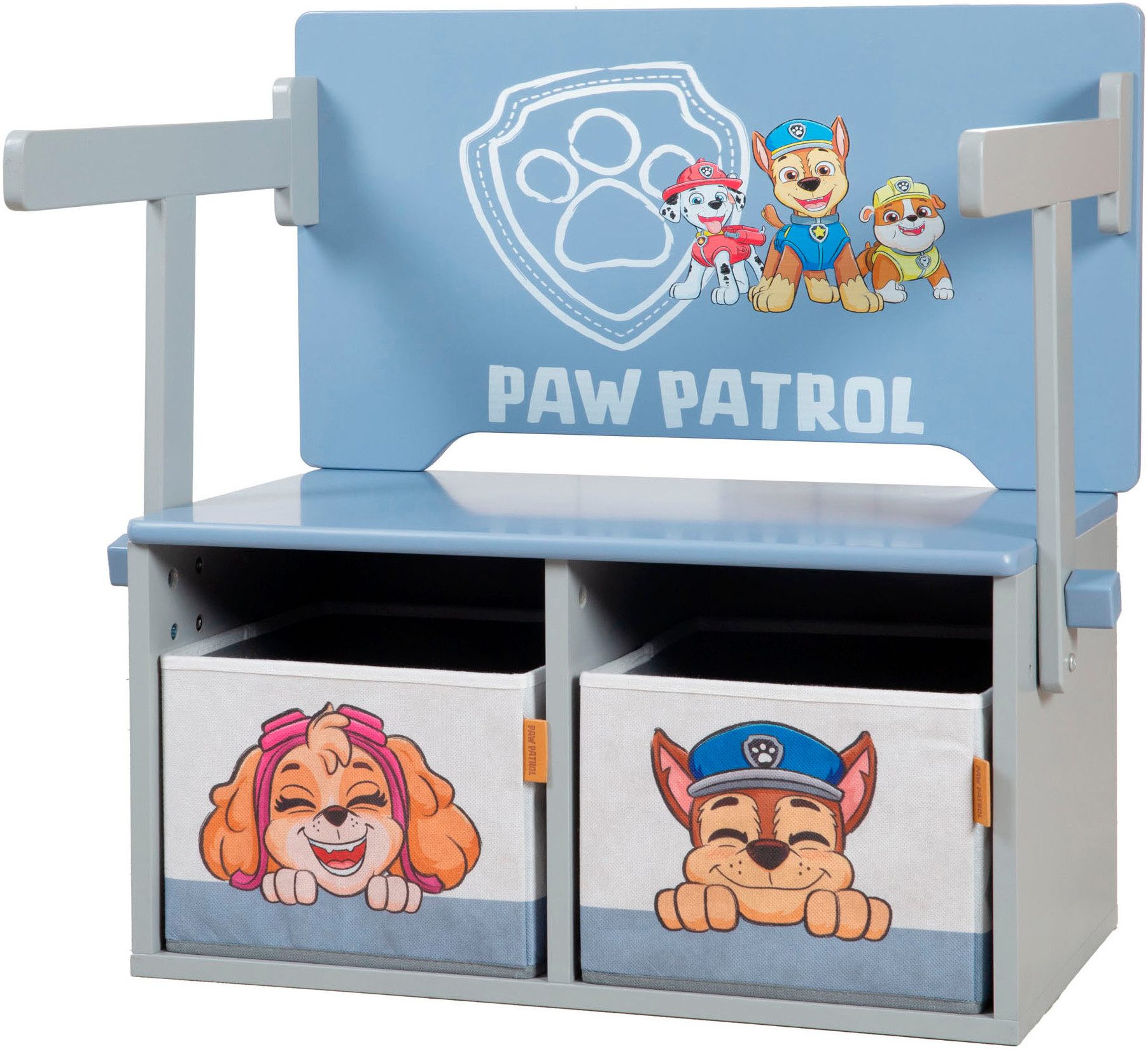 roba® Sitzbank Paw Patrol, mit 2 Aufbewahrungsboxen