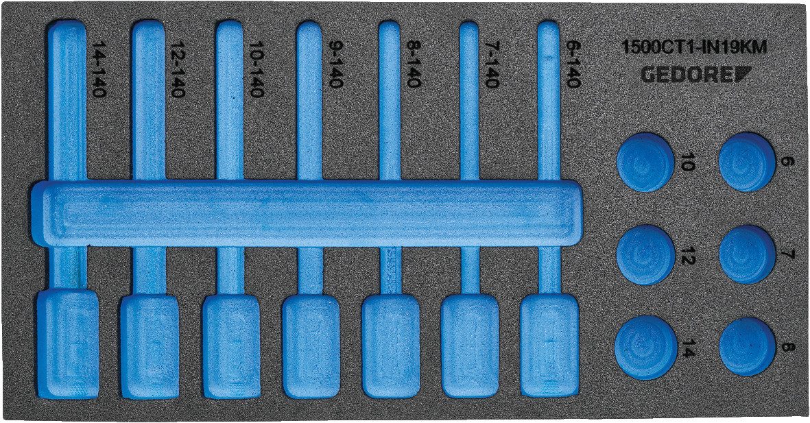 Gedore Werkzeugkoffer EI-1500 CT1-IN 19LKM Check-Tool-Modul leer