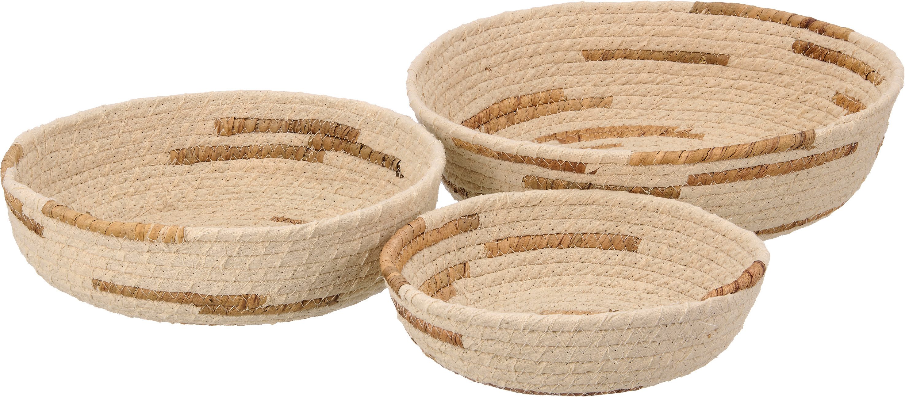 Creativ home Dekoschale Schale (3 St), mit schönen Farbakzenten