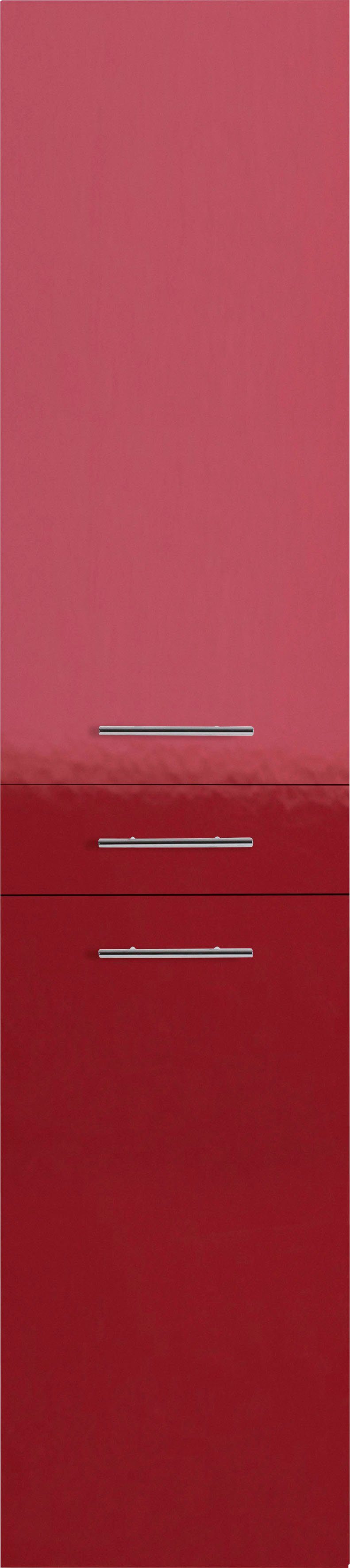 40 MARLIN Hochschrank cm 3040, rot anthrazit | Breite