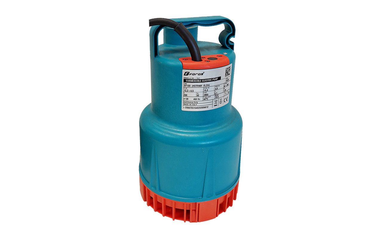 Gartenpumpe Tauchpumpe SP60G Schmutzwasser 8,5 m, 7200 l/h, 4 mm Made in Italy