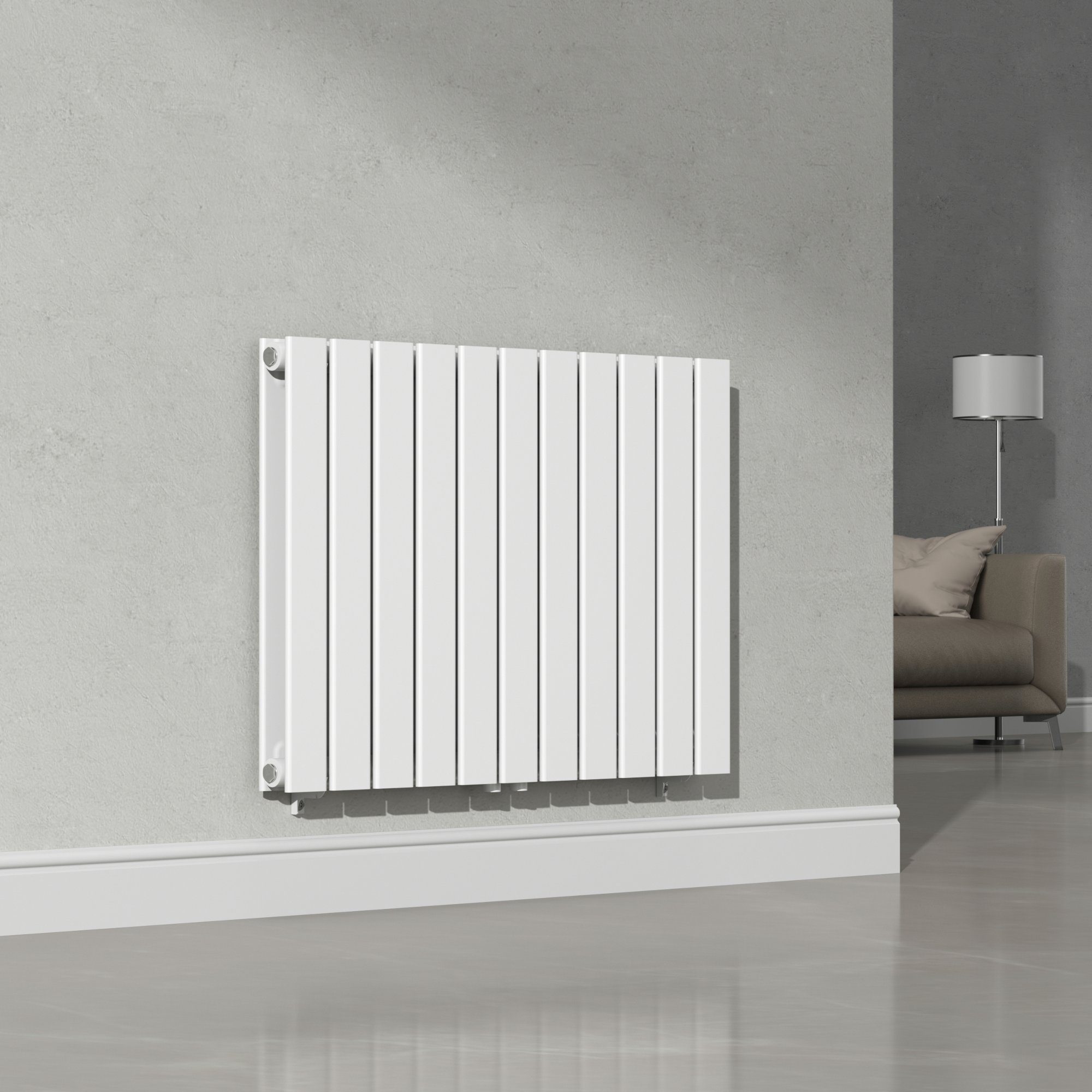 neu.haus Designheizkörper, »Nore« Flachheizkörper 60x80cm Doppellagig günstig online kaufen