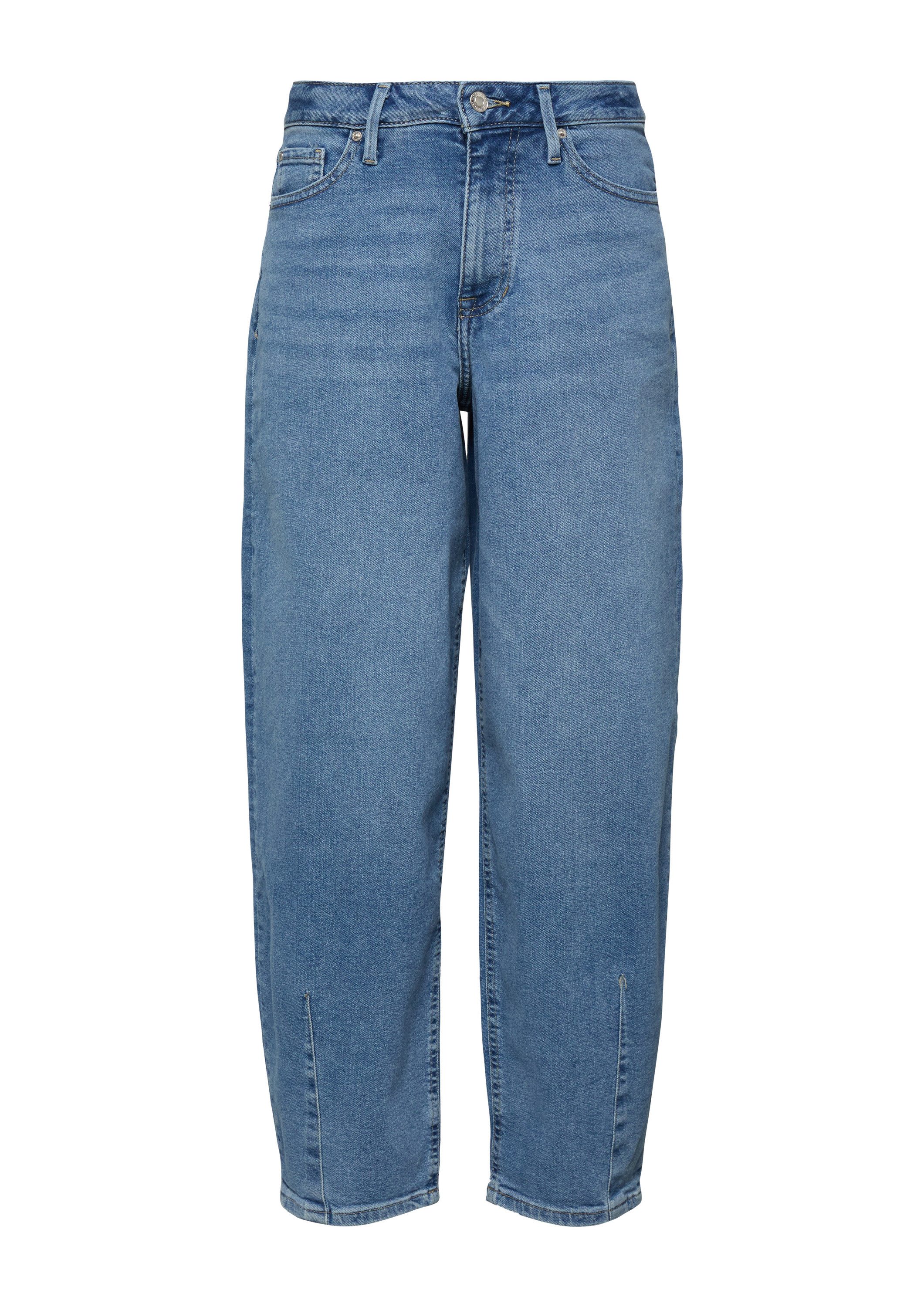s.Oliver Weite Jeans Jeans-Hose Ankle-Jeans / Regular Fit / High Rise / Bar günstig online kaufen