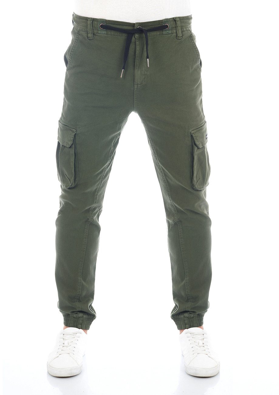 riverso Cargohose Herren Hose RIVHanno Slim Fit Outdoor Freizeithose mit Stretch