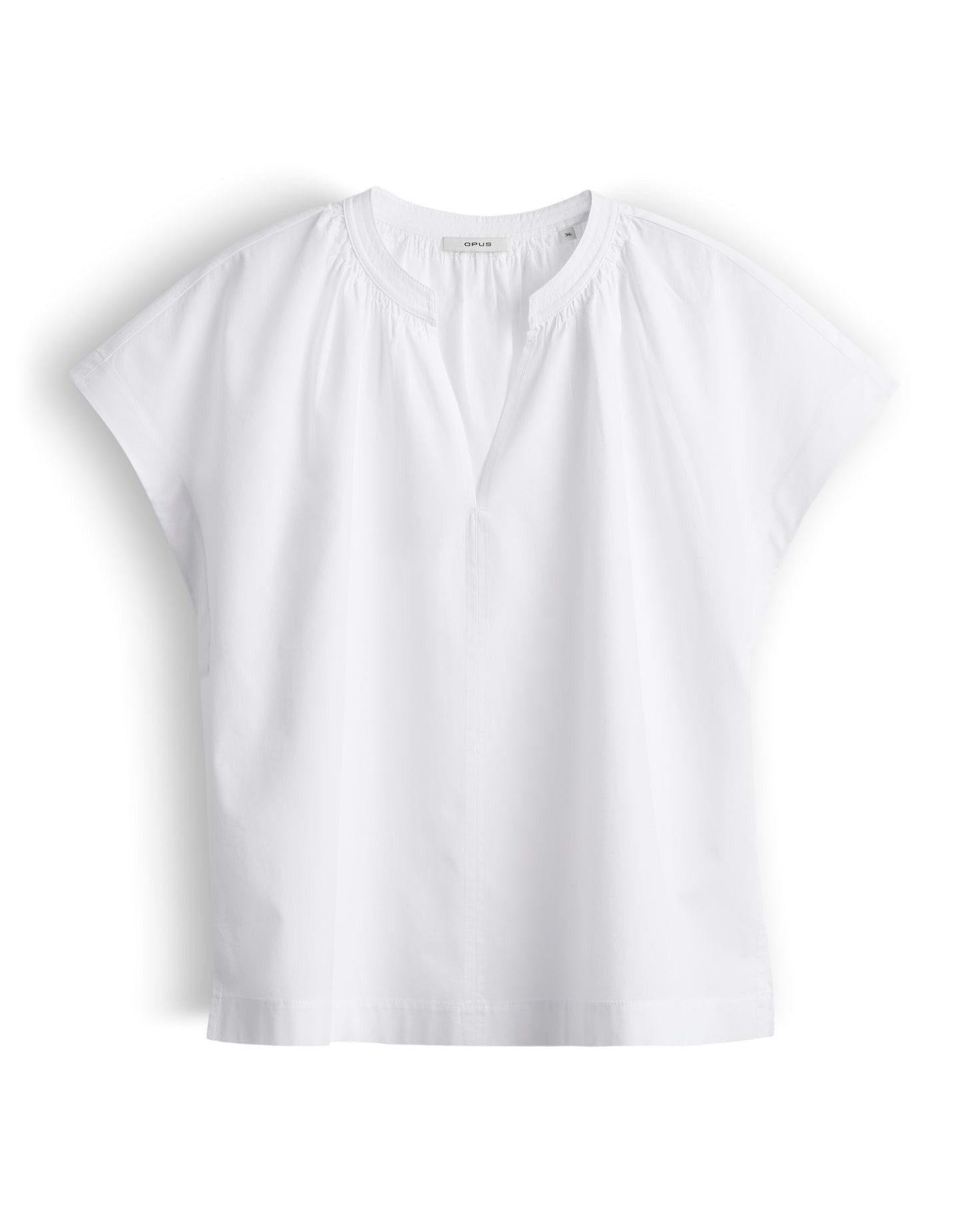 OPUS Shirtbluse Firu aus glatter Webware mit leichter Transparenz Zarte Falten geben dem Look eine lockere Leichtigkeit