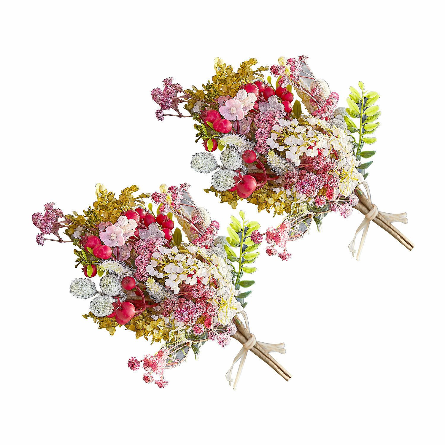 Kunstblume Deko-Blumenstrauß 2er Set Selivane rosa, günstig online kaufen