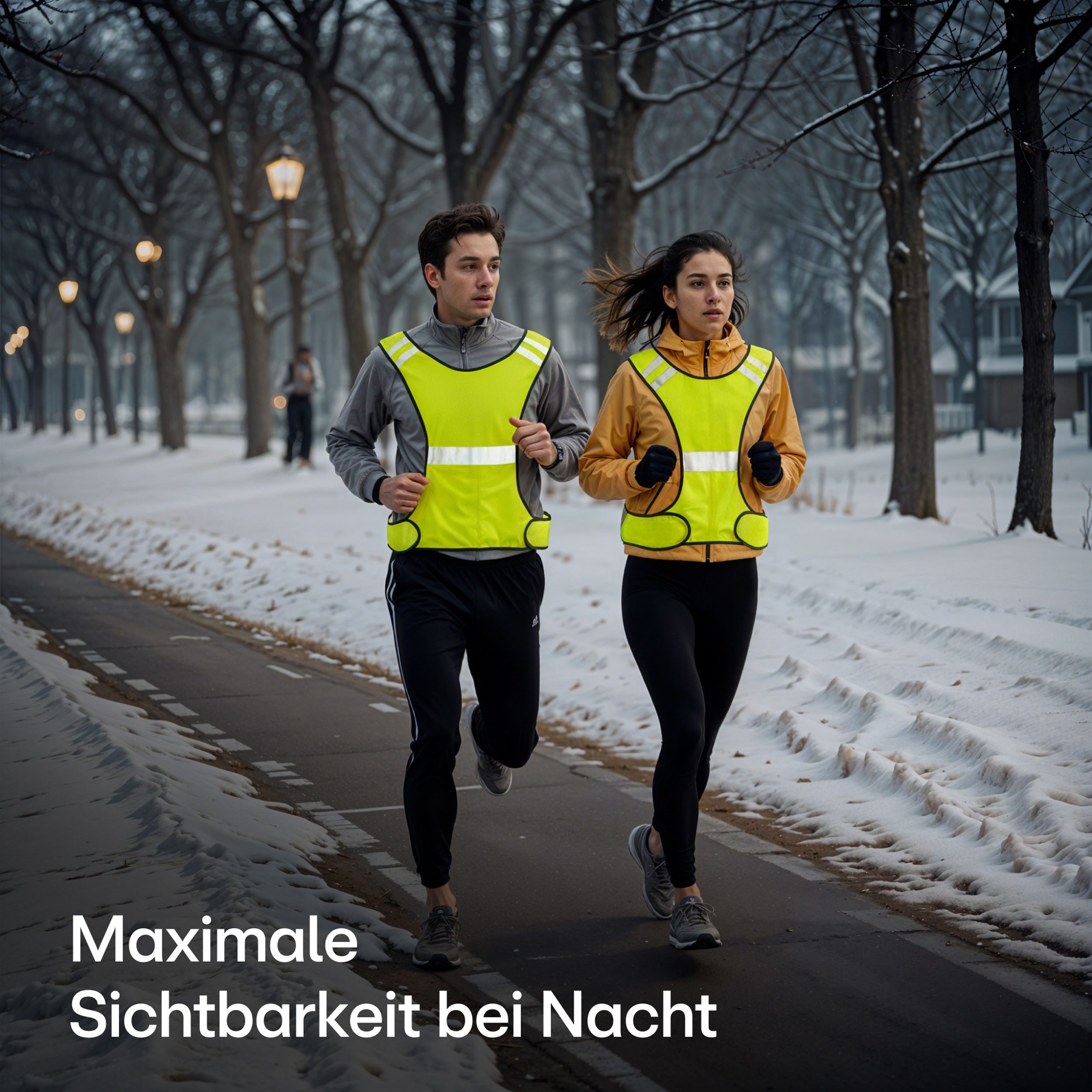 Prowiste Warnweste Reflektierende Fahrradweste - Laufweste Damen & Herren - Warnweste (Kein Set, 1-tlg., 1teilig) Warnweste für Joggen & Radfahren - Atmungsakti – Bild 2 von 5
