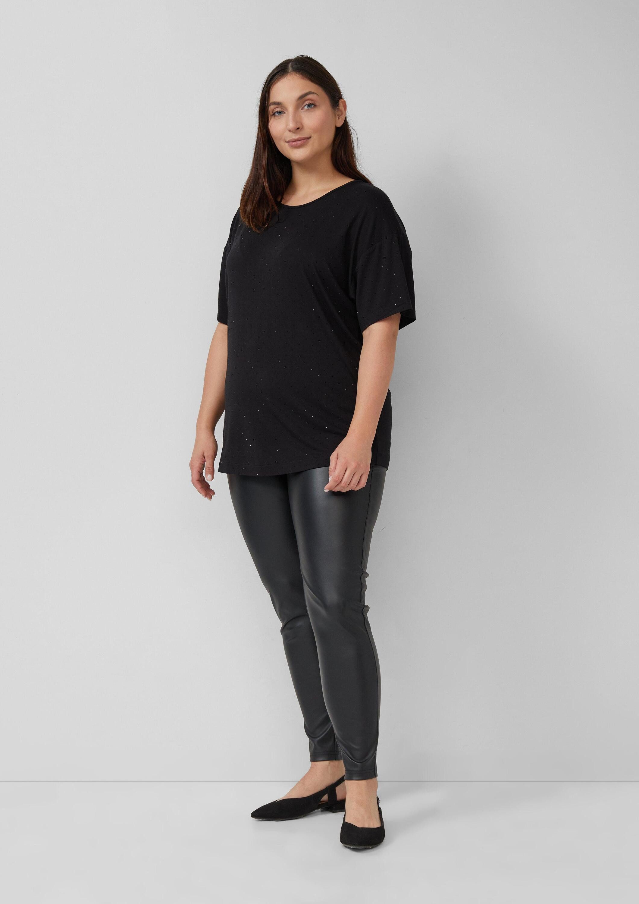 s.Oliver Leggings Hose Weiche Stretch-Leggings aus Kunstleder