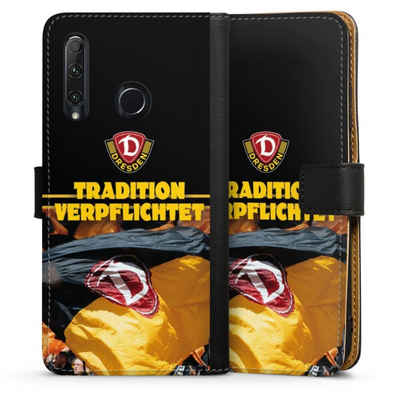 DeinDesign Handyhülle SG Dynamo Dresden Fanartikel SGD Tradition Verpflichtet Dynamo Dresden, Huawei Honor 20 Lite Hülle Handy Flip Case Wallet Cover