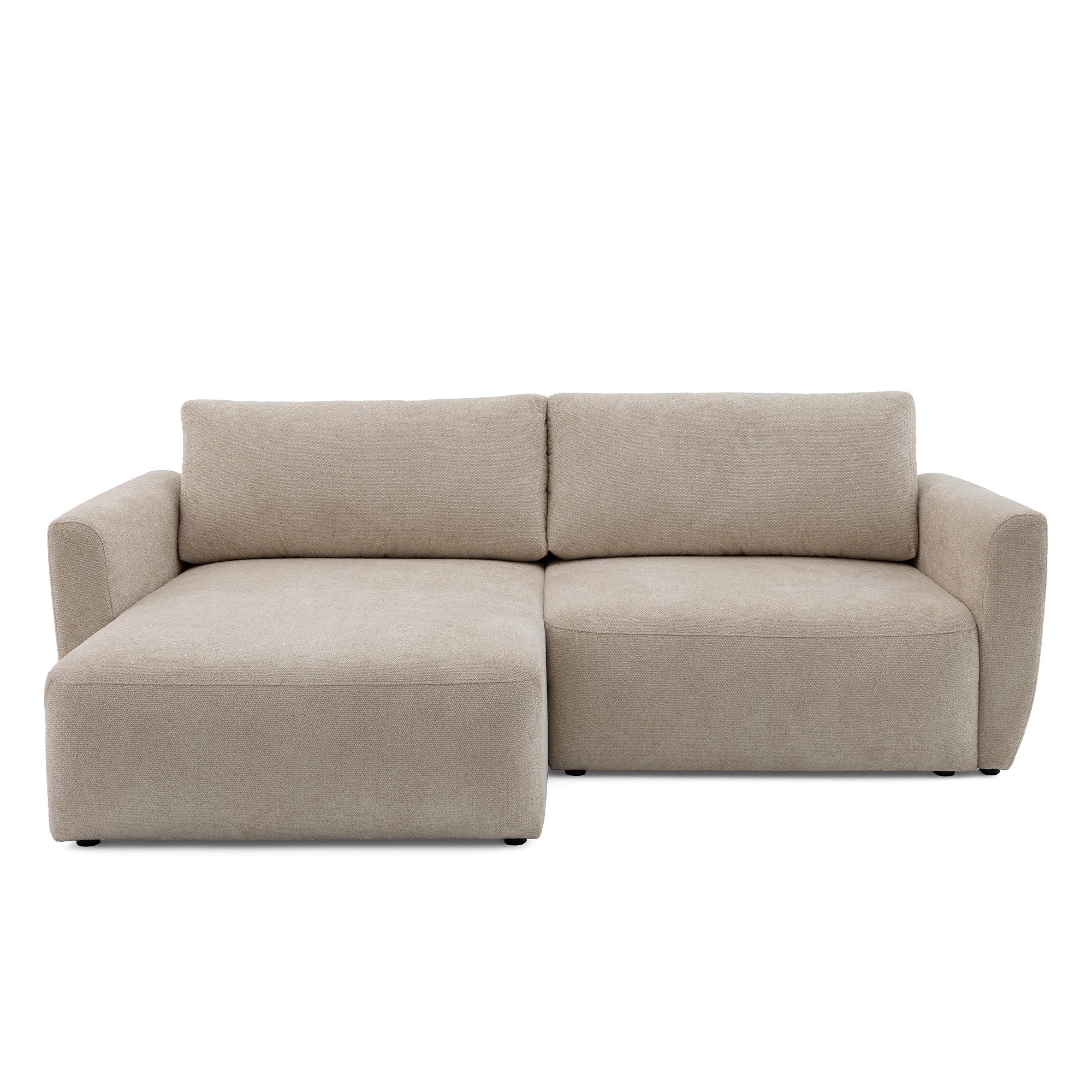 Muffo Ecksofa Bella mit Schlaffunktion Easy-Clean, mit Schlaffunktion und Bettkasten 230x165 cm, mit Armlehnen und Stauraum