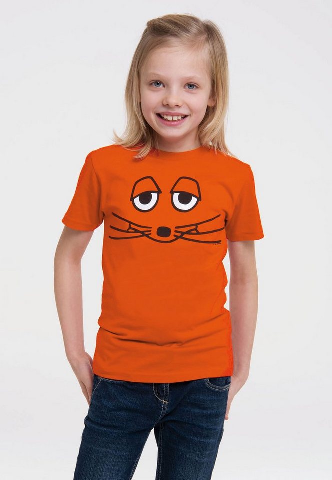 LOGOSHIRT T-Shirt Die Maus - Gesicht mit coolem Print