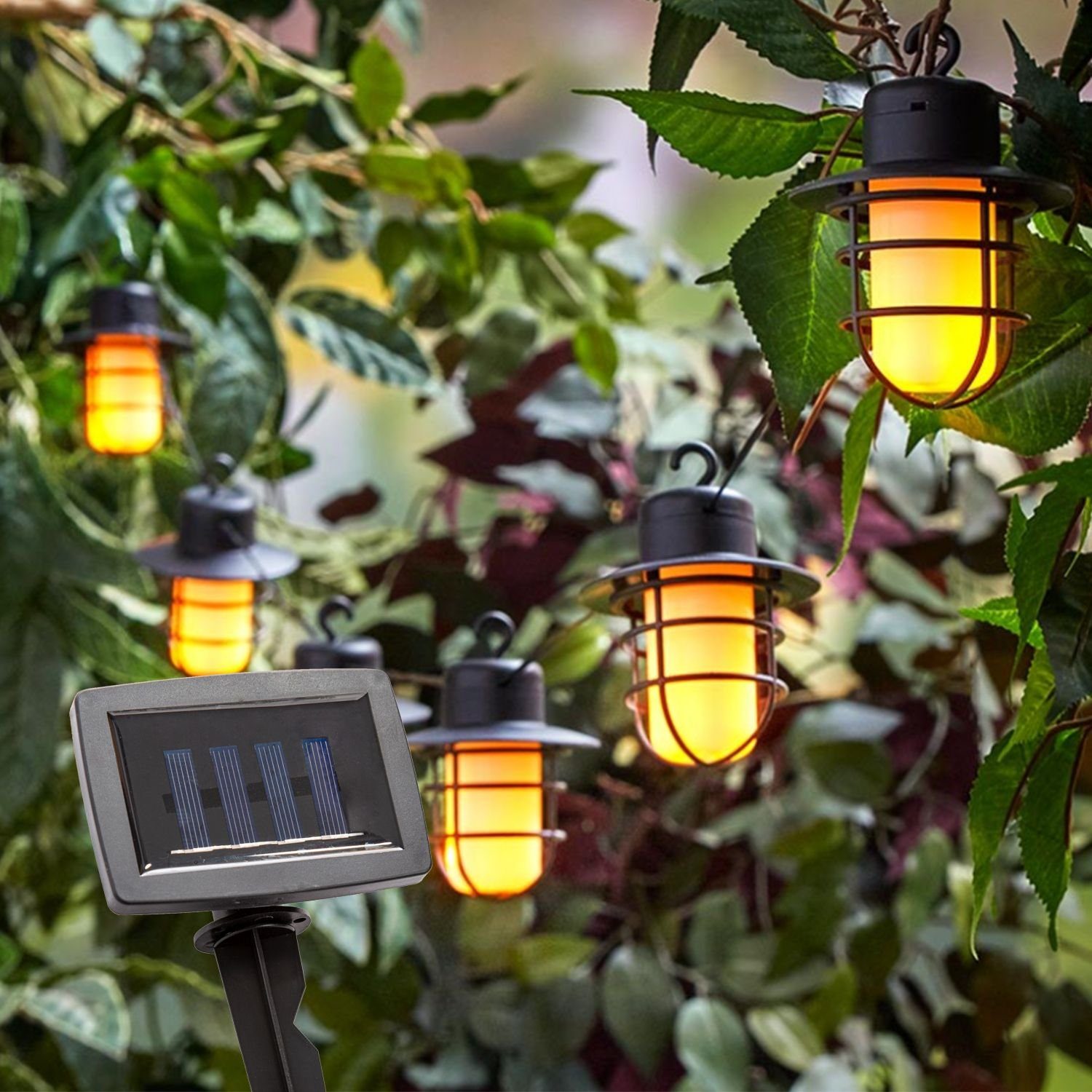 LED Garten Lichterkette Solar Solarleuchte bmf-versand Leuchten Solarleuchte Nino Solarlampe