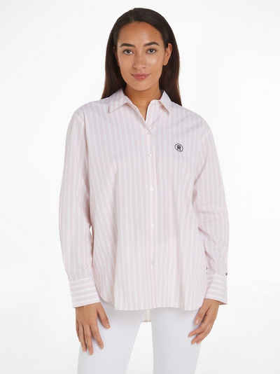 Tommy Hilfiger Hemdbluse SMD STRIPE EASY FIT LS SHIRT mit Längsstreifen