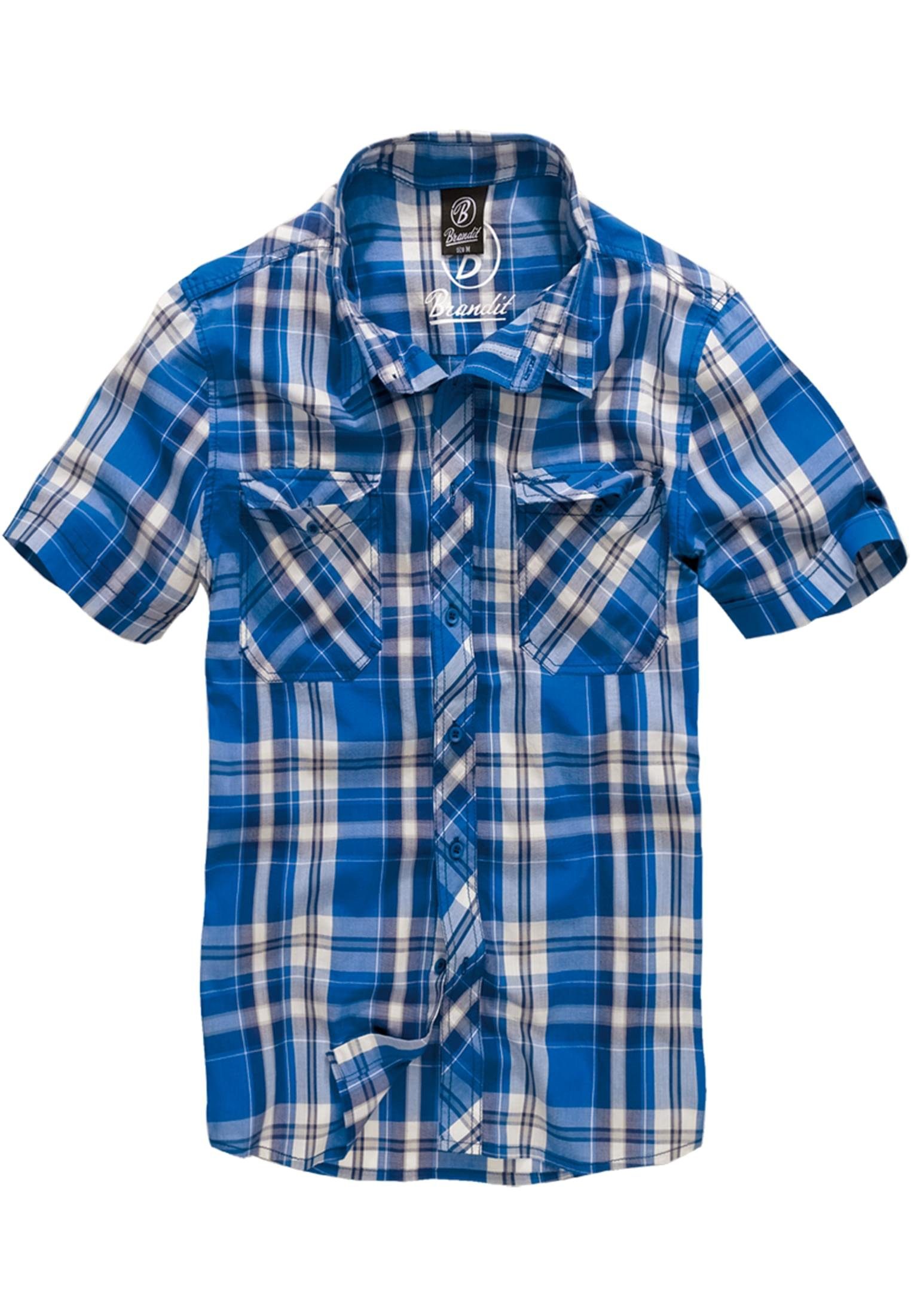 Roadstar blau (1-tlg) Brandit Herren Shirt Langarmhemd