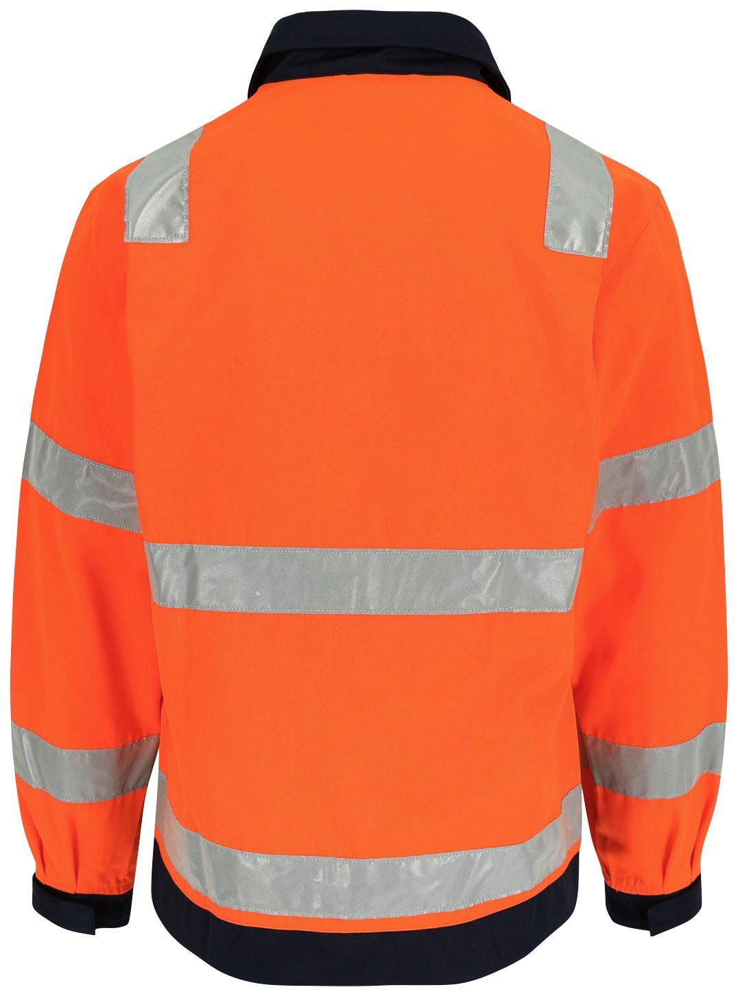 Herock Arbeitsjacke eintellbare Taschen, Hochwertig, orange 5cm Bündchen, reflektierende Jacke Hydros Bänder Hochsichtbar 5