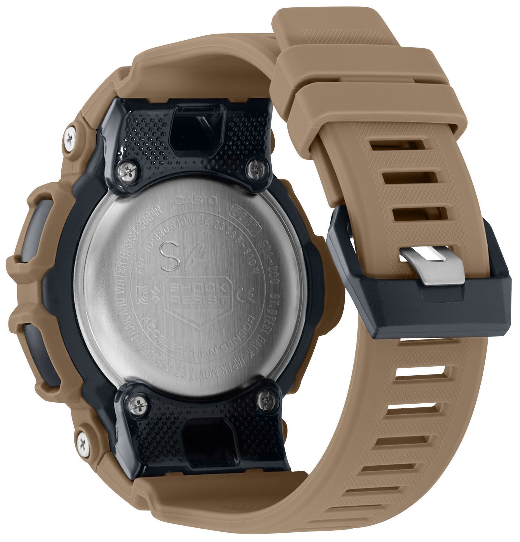 CASIO G-SHOCK GBA-900 Smartwatch, Armbanduhr,Herren,Bluetooth,Schrittzähler,digital, bis 20bar wasserd.
