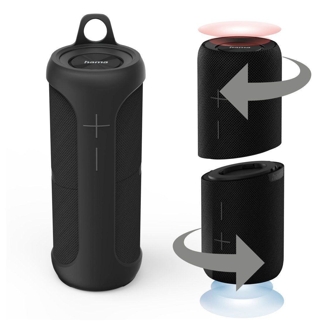 Bluetooth-Lautsprecher wasserdicht (2in1 teilbar, 30W, klein, mobil) Bluetooth-Lautsprecher