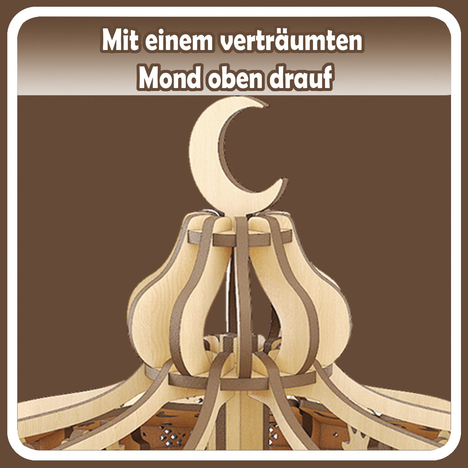 Esun 3D-Puzzle 3D Puzzle Holz Karussell, Laser-Cut Modellbausatz für Erwach günstig online kaufen