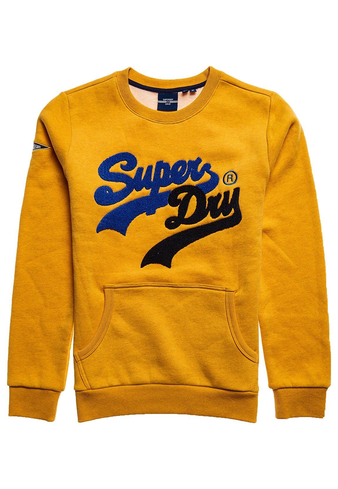 Superdry Sweater Superdry Herren Sweater VL SOURCE CREW Tumeric Marl Gelb
