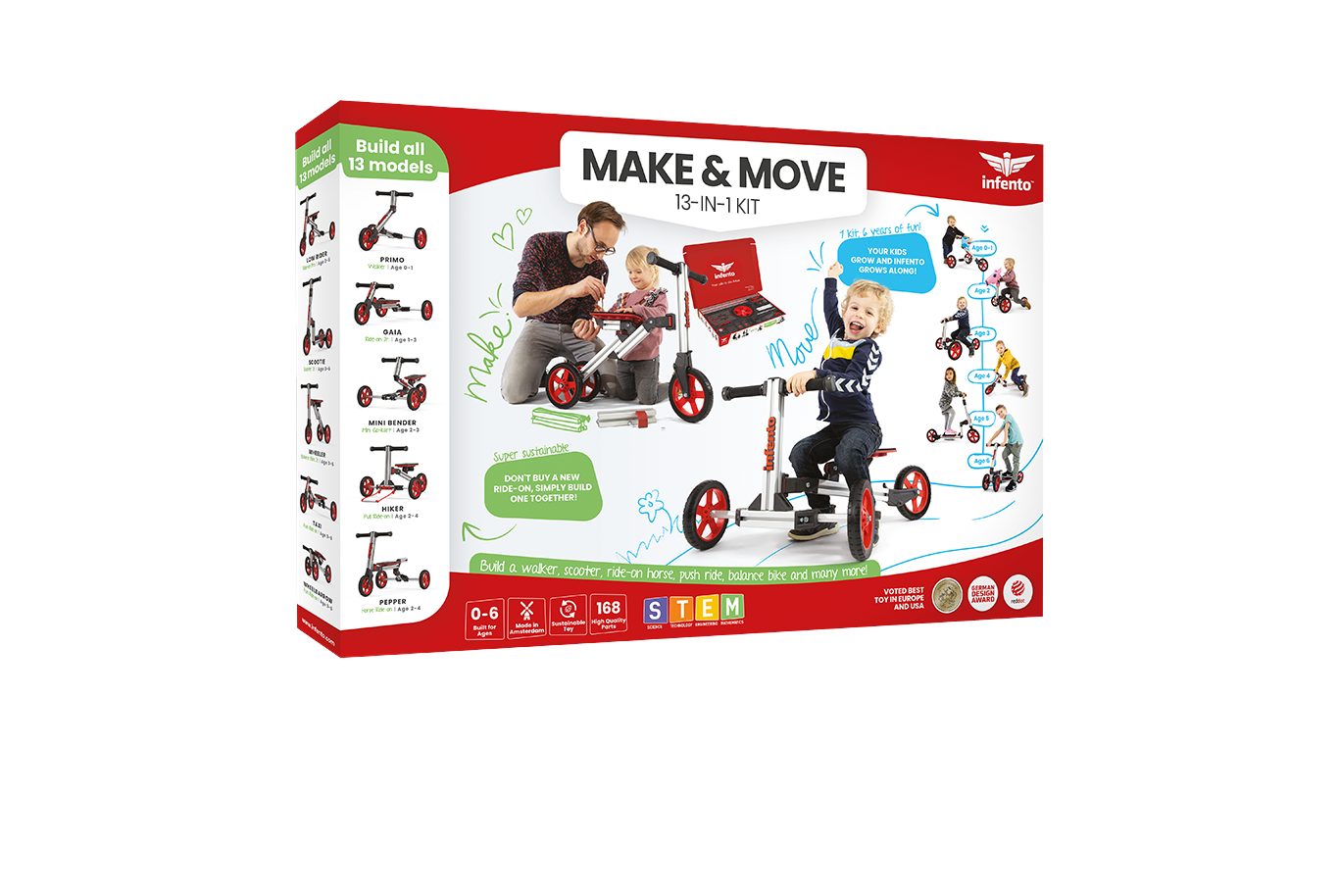 MAKE MOVE Infento & Fahrrad-Laufrad KIT