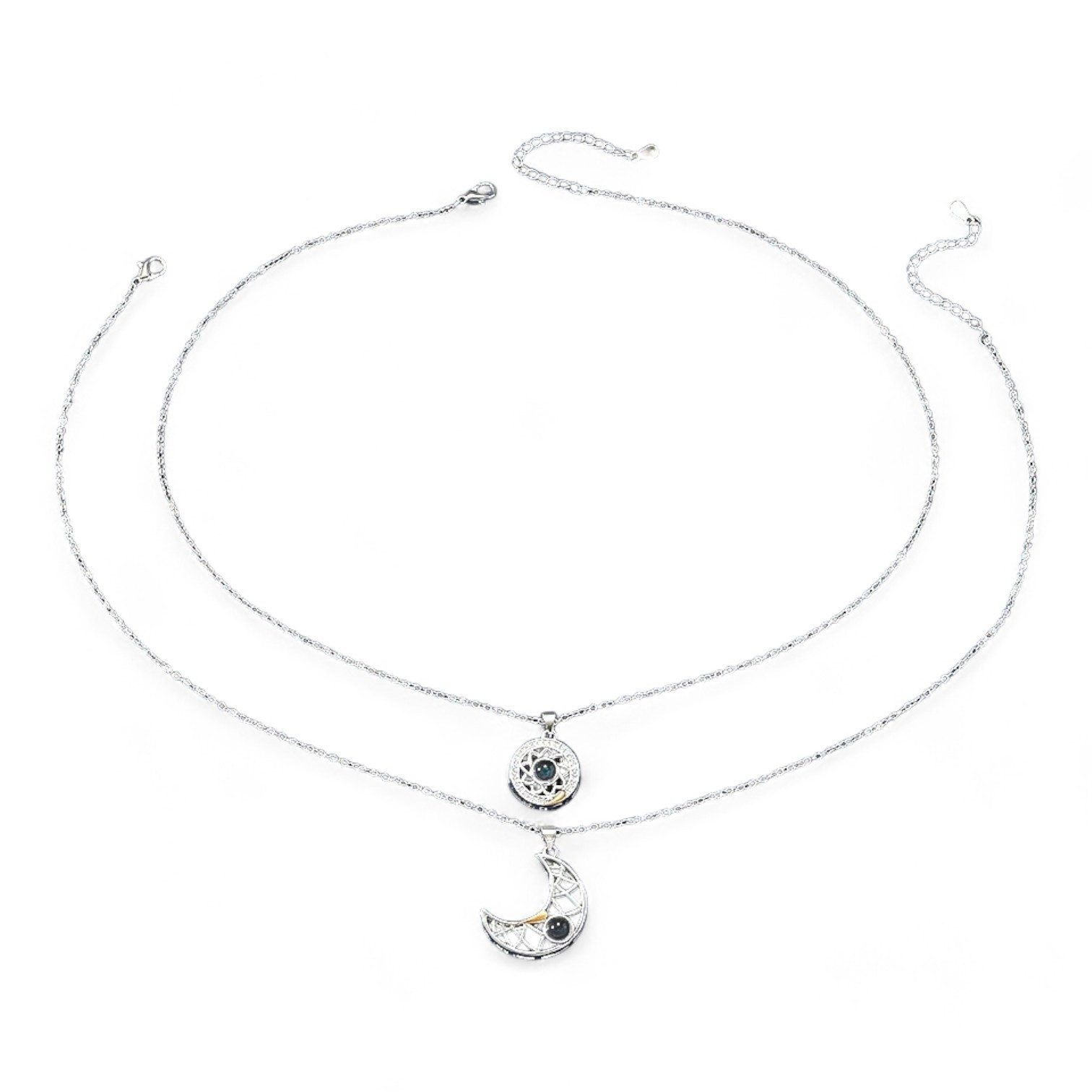 Eyecatcher Edelstahlkette Silberne Halskette mit Zirkonia günstig online kaufen