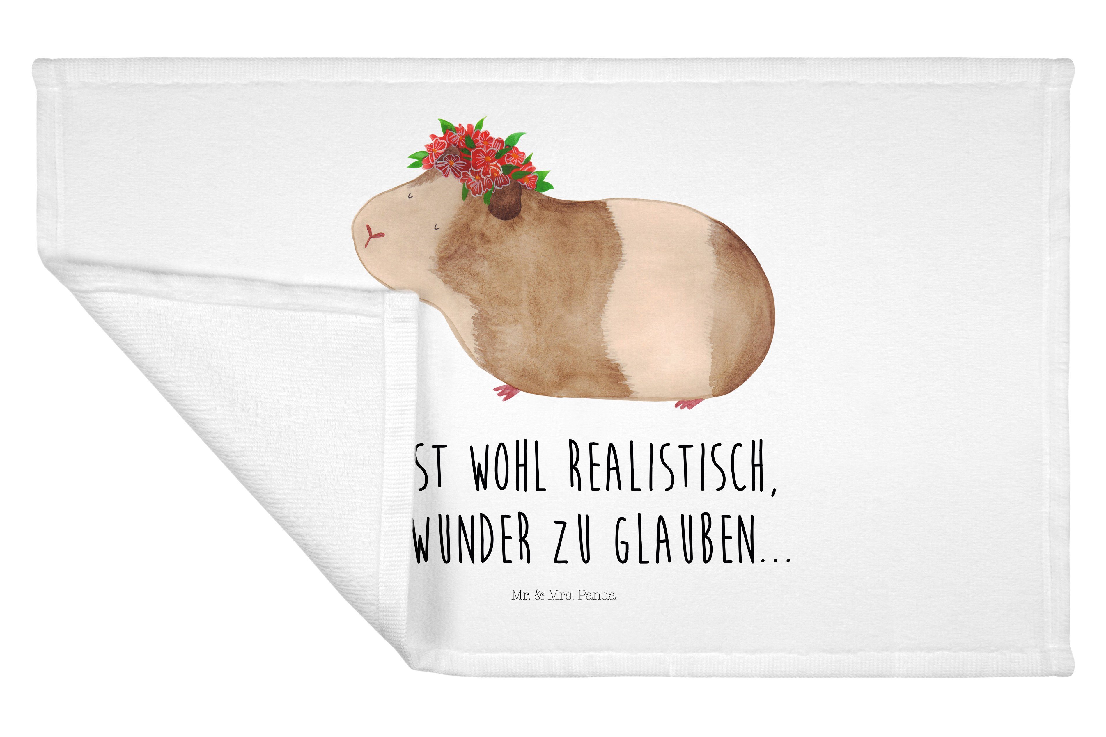 & (1-St) Mr. Weisheit, Meerschweinchen Mrs. Handtuch Geschenk, - T, Weiß Frottier, Panda - weise Tiere,